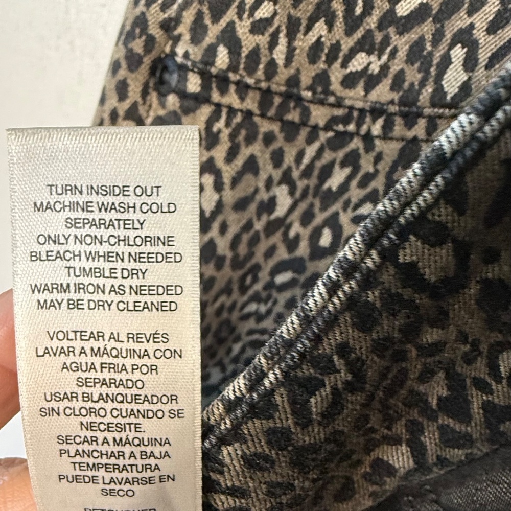 Chico Leopard Print Ankle Length Pant, Size 1.5 - image 4